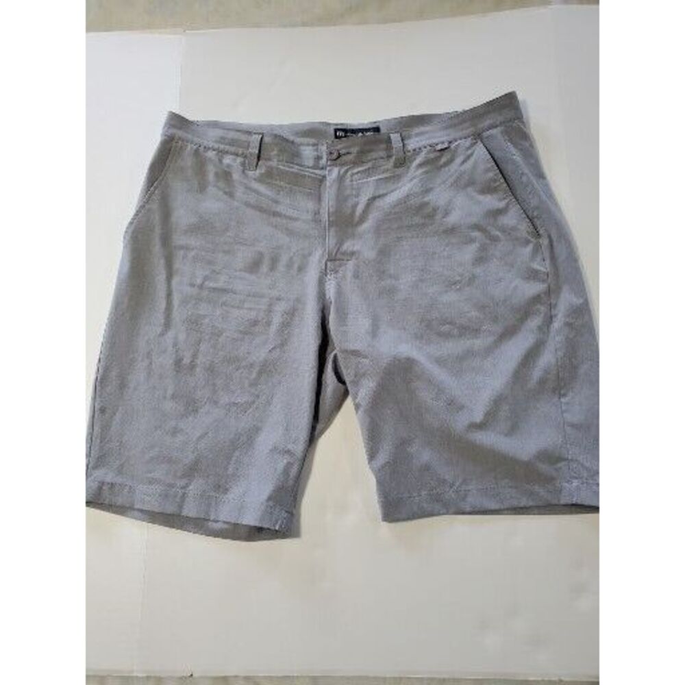 Travis Mathew‎ Mens Chino Golf Shorts Size 40 Light Gray Flat Front